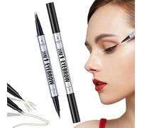 2 in 1 crayon à sourcils, 2 1 stylo à sourcils,Crayon à pour les yeux imperméable | Stylo à double fine à la double avec une pointe de 2 fourchette et un conseil précis, imperméable et dern
