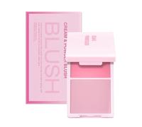 2 In 1 Crema E Polvere Rouge Guance Portatile Cosmetico Viaggio-Amore Guance Per Le Donne Il Trucco Tonalità Universale