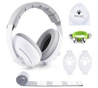 2 in 1 Cuffie Neonato Antirumore Neonati Bambini 0-4 anni Insonorizzate Rumore Aereo Concerto Bambina Protettori Acustici Protezione Udito Acustica Cuffia Morbida Baby Earmuffs + Campanelle da Polso