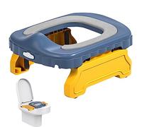 2 in 1 da viaggio da viaggio per i più piccoli di addestramento del bagno pieghevole sedile portatile riutilizzabile da riutilizzabile facile da pulire per l'auto interno ed esterno uso