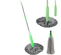 2 in 1 Dehydrated Mop, Self Wringing Mops for Floor Cleaning, Twist Mops for Floor Cleaning, Self-Wringing Floor Mop, Stainless Steel Handle, Detachable, Highly Absorbent Mop Head