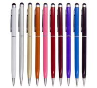 2 in 1 Design Colore Casuale Penna A Sfera Precisa Penna Capacitiva Matita Penna Stylus me Tablet Per il commercio all'ingrosso) (contatto per il telefono