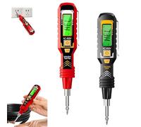 2 in 1 Digital Display Induction Test Pencil, Non-Contact AC Voltage 30-1000V/Contact AC Voltage 11-450V, LED Flashlight, Multifunctional High Precision Digital Display with Converter (2ocs)