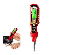 2 in 1 Digital Display Induction Test Pencil, Non-Contact AC Voltage 30-1000V/Contact AC Voltage 11-450V with LED Flashlight Digital Display, Live/Null Wire Buzzer Alarm (Red)
