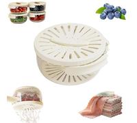 2-in-1 Draining and Preservation Basket, 2025 Multifunctional Fruit Vegetable Washing Bowl with Strainer, Fruit Washer Drainer Container Set with Filter Basket, Dry-Keeping Kitchen Gadgets (White,S)