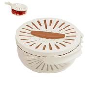 2-in-1 Draining and Preservation Basket, Multi-Functional Fruit and Vegetable Washing Bowl, Durable Leak-Proof Easy Clean, For Home Kitchen, Fruit Cleaning, Food Storage Picnics (Brown)