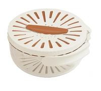 2-in-1 Draining and Preservation Basket, Multi-Functional Fruit and Vegetable Washing Bowl with Handle for Kitchen Gadget (Brown)