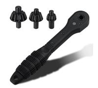 2-in-1 Drill Chuck Ratchet Spanner, Universal Chuck Key Replacement Tool for Drill, Ratchet Wrench for Most Electric Drill Clamps and Power Tools