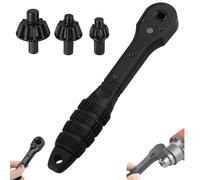 2 in 1 Drill Chuck Ratchet Spanner,Universal Double-Ended Ratchet Drill Chuck Key,Mini Ratchets Chucks Key,Non-slip Handle, For Electric Drills & Power Tools (1 PCS)