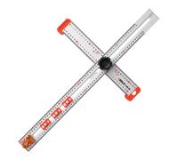 2-in-1 Drilling Positioning Ruler, T Square Ruler Woodworking Ruler, 60CM High Precision Angle Ruler, Precise Drilling Tool for Carpentry