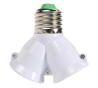 2 in 1 E27 presa lampada splitter adattatore lampadina base supporto