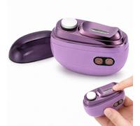 2 in 1 Electric Nail Clipper and Polisher, 2 Speed, Rechargeable (Purple) | Trim and smooth fingernails with two speeds, an enclosed cutting head, a built-in debris box and Type-C charging.