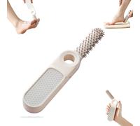 2-In-1 Foldable Foot File With Toe Gap Cleaner, File Callus Remover, for Dead Feet Personal Professional Care (White * 1)