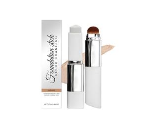2 in 1 Foundation Stick, Color Changing Foundation Stick, Penna di copertura impermeabile per il viso, per coprire efficacemente gli anelli scuri per le gambe, che fa risplendere la pelle matura