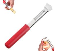 2-in-1 Fruit Corer & Peeler, Stainless Steel Fruit Corer & Peeler 2 In 1, Multi-Purpose Corers for Home Kitchen, Must-Have Kitchen Gadget (Red)