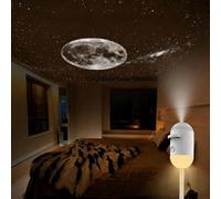 2-in-1 Galaxy Projector Night Light with 12 Sliding Proiection Films,360° Adjustable LED Galaxy Night Light Proiettore, USB Powered with Flexible Gooseneck & TouchControl,Starry Sky NightLight for