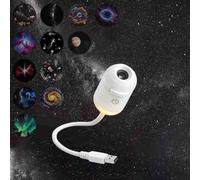 2-in-1 Galaxyy Projector Night Light,360° Adjustable USB Starry Sky Night light projector for Car,Planetarium,Galaxyy LED Lights,for Bedroom,Living Room,Romantic Astronomical Projectors (12 slides)