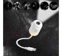 2-in-1 Galaxyy Projector Night Light,360° Adjustable USB Starry Sky Night light projector for Car,Planetarium,Galaxyy LED Lights,for Bedroom,Living Room,Romantic Astronomical Projectors (6 slides)