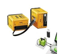 2 in 1 Gan Charger,120w Compatible Fast, All in One Foldable Plug for Smartphone with Retractables Type-C for iPhone,Android and More (1 yellow)