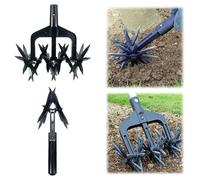 2 In 1 Giardino Rotary Lavatrice Prato Ripper Terra Aeratore Attrezzo Da Giardinaggio Diserbo Scavo Erba Tornitura Strumento Giardino Terreno Sciolto Aeratore