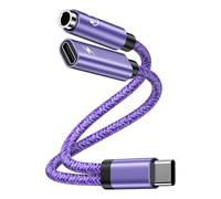 2 in 1 Google Pixel Type C a 3,5 mm, adattatore per cuffie da USB C a jack da 3,5 mm, adattatore e ricarica per Google Pixel 10 Pro 9 8 7 6 5/Samsung Galaxy S26 S25 S24 S23 S22 A56 A36 A16 Z Flip 7