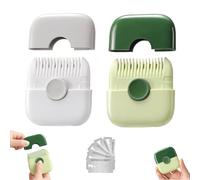 2 in 1 Hair Trimmer, split ends hair trimmer, Hair Trimming and Arrangement 2 in 1 Bangs Trimmer, Manual Bangs Trimmer Comb for Girls Women, Blades Replaceable (Gray+Green)