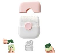 2 in 1 Hair Trimmer, split ends hair trimmer, Hair Trimming and Arrangement 2 in 1 Bangs Trimmer, Manual Bangs Trimmer Comb for Girls Women, Blades Replaceable (Pink)