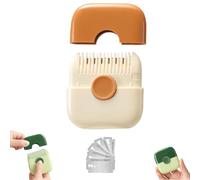 2 in 1 Hair Trimmer, split ends hair trimmer, Hair Trimming and Arrangement 2 in 1 Bangs Trimmer, Manual Bangs Trimmer Comb for Girls Women, Blades Replaceable (Orange)