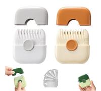 2 in 1 Hair Trimmer, split ends hair trimmer, Hair Trimming and Arrangement 2 in 1 Bangs Trimmer, Manual Bangs Trimmer Comb for Girls Women, Blades Replaceable (Gray+Orange)
