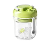 2 In 1 Ice Bottle - Ice Maker Water Bottle, Portable Leakproof Touch Free Ices Tray, Press To Release Ices Tray For Hiking Travel Gym Office Home Outdoor Picnic Beach Pool Workout Fitness