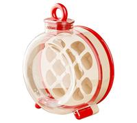 2 in 1 Ice Maker Bottle Cup Portable Press Type Easy Release Ice Tray con coperchio bottiglia multifunzionale per succhi di caffè & all'aperto picnic cocktail party (rosso)
