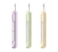 2 in 1 Infila Ago da Sarta infila ago,Smavles 3 Pezzi Aghi Per Cucire A Mano Infila Aghi Portatile Needle Threader Infila Ago A Mano Seam Ripper Adatto Per La Cucitura A Mano