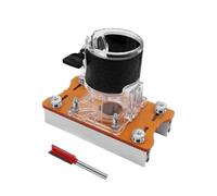 2 in 1 Invisible Fastener Slotting Bracket,Wood Trimmer Router Base,Wood Router Base,Trimmer Base Woodworking Grooving for Cabinet Furniture Install Invisible Fasteners (C)