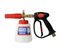 2 in 1 Jet Foam lancia + pistola per lavaggio auto, lancia in schiuma regolabile per idropulitrice professionale, pulizia esterna e lavaggio del veicolo