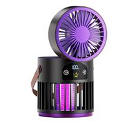 2 in 1 lampada anti-zanzara con ventilatore, lampada anti-zanzara elettrica con 3600 mAh, batteria USB ricaricabile, anti zanzara per uso domestico