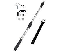 2 in 1 Lofts Scala giù sistemi con gancio corda anelli robusto acciaio antiruggine asta design efficiente spazio scala mansarda sistemi pulegge set