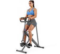 2 in 1 Macchina per Squat e Vogatore Pieghevole Attrezzo per Glutei Gambe e Core