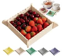 2-in-1 Magnetic Foldable Silicone Mat & Serving Tray, Portable Magnetic Foldable Chopping Board, Heat Resistant Trivet for Kitchen, Camping, Picnic,Travel and Outdoor Cooking (Beige)
