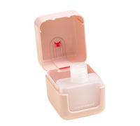 2-in-1 Makeup Remover Travel Case, Cotton Pad and Liquid Storage | Compact 5.8 × 6.5 cm ABS and PE organizer for makeup remover and cotton pads, with a sealed, dust-resistant design for