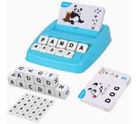 2 in 1 Matching Letter Game Number Math Counting Alphabet Word Spelling Object Recognition Kids Educational Toy Gift