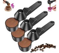 2-in-1 Measuring Spoon, Coffee Powder Pal Scoop for Ground, Funnel for Reusable K Cup Refillable Coffee Pods, 2 Tablespoon Capacity, Scoop with Funnel for Ground Protein Powder, Tea(3pcs)