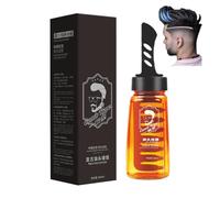 2-In-1 Men Hair Styling Gel, Head Hair Cream With Wide Tooth Comb, Strong Hold Hair Stying Gel Cream, Grooming Hairspray For Man, Long-lasting And Quick Hold, for Perfect Styling (1PC)