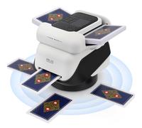 2 in 1 Mescolatore e Distributore Automatico di Carte, Rotazione 360° Macchina di miscelazione elettrica, Ricaricabile & Silenzioso per Giochi Come Poker, Uno e Texas Hold'em per 1-8 giocatori