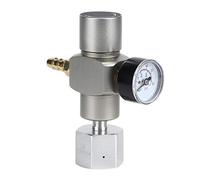 2 in 1 Mini Regolatore di pressione CO2, Regolatore di gas CO2 in Rame Manometro di soda con adattatore da 3/8" a TR21.4