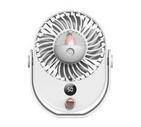 2 In 1 Mini USB Ricarica Umidificatore Ventola Di Raffreddamento Del'aria Home Office Desktop Acqua Nebulizzata Umidificare Le Ventole Di Raffreddamento Facile Da Usare(White)