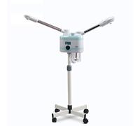 2 in 1 Nano Ionic Vapore Viso, Doppio Spruzzatore Caldo e Freddo Spruzzi Macchina Vaporizzatore Viso Umidificatore Spa Ozono Atomizzatore Vapore per Salone Home,Blu,Touch screen