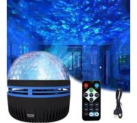 2 in 1 Northern Lights and Ocean Wave Projector - with 14 Light Effects for Bedroom,Northern Lights Aurora Projector with 14 Light Effects,with Remote Control,Northern Lights Projector (Type B)