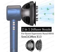 2 in 1 Nuovo Ugello Diffusore per Dyson Supersonic Nural HD16 SenCiciMen X13 Asciugacapelli Diffusore Accessori di Attacco Ugelli