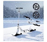 2 in 1 Patinete de Nieve Plegable con Due Ruote Altezza Regolabile, Capacità di Carico 150 kg Monopattino Da Città per Bambino 3 Ai 15 Anni Sport All'aria Aperta Ideali