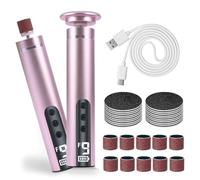 2-in-1 Pedicure Elettrico Professionale, 9 Velocità Regolabile con Batteria da 2000 mAh, Lima per Piedi e Talloni elettrica con Display LCD, Calli Piedi Rimozione Per Rimuovere Calli, Pelle Morta